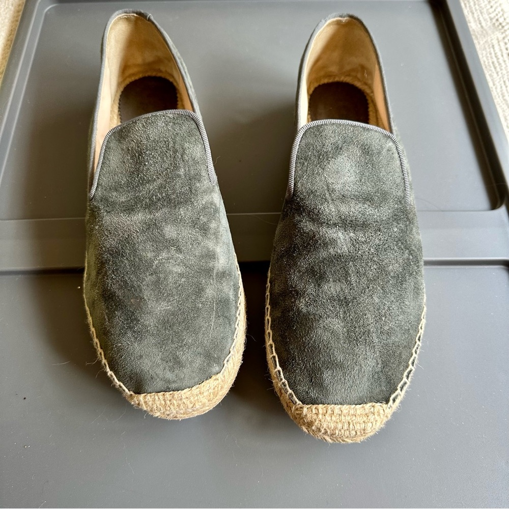 Tan and Gray Espadrilles with Classic Comfort